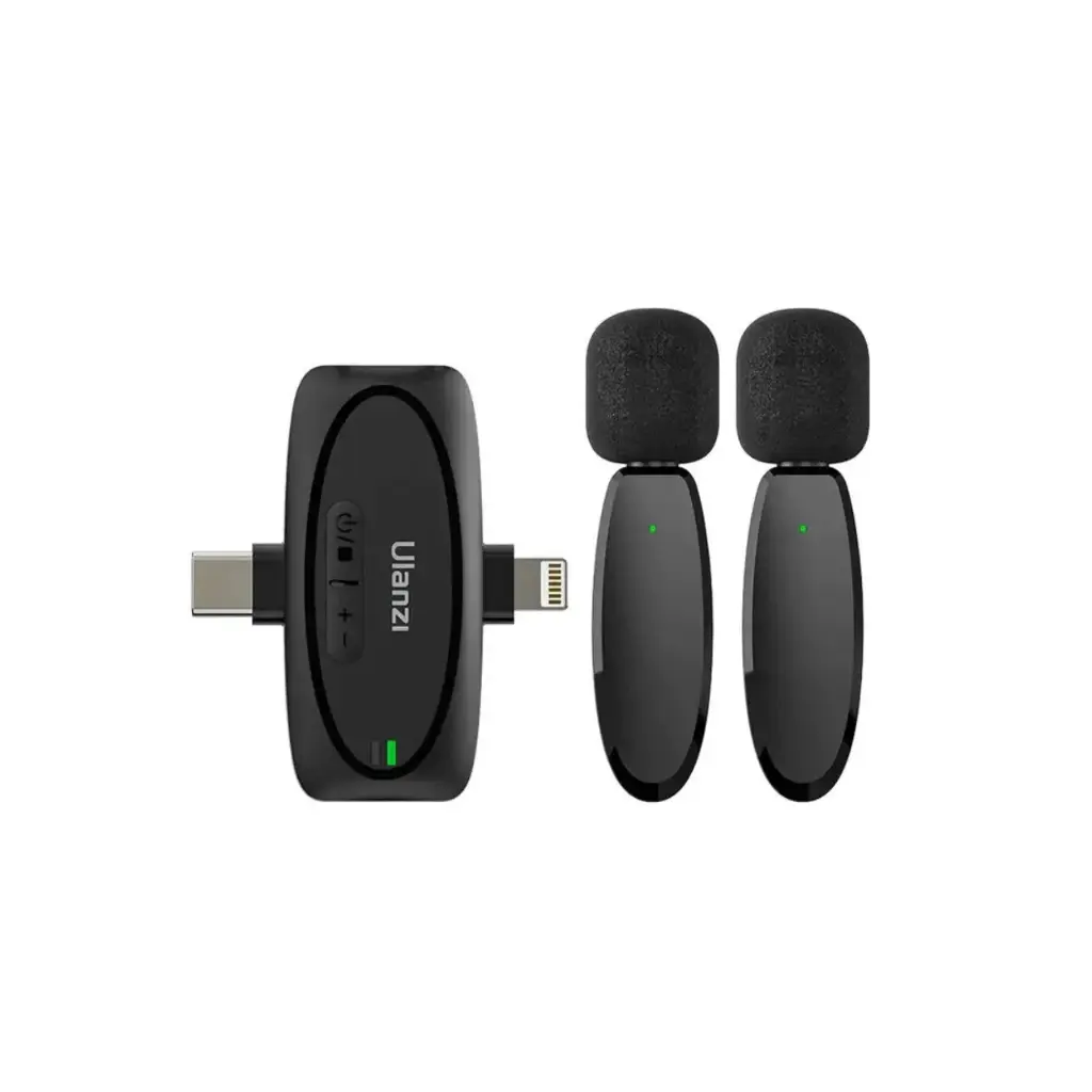 [AU008] Micrófonos Wireless Duales Ulanzi v6 3 en 1