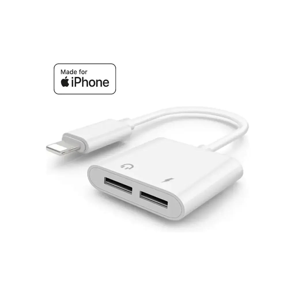 Splitter dual Lightning to Lightning iPhone 
