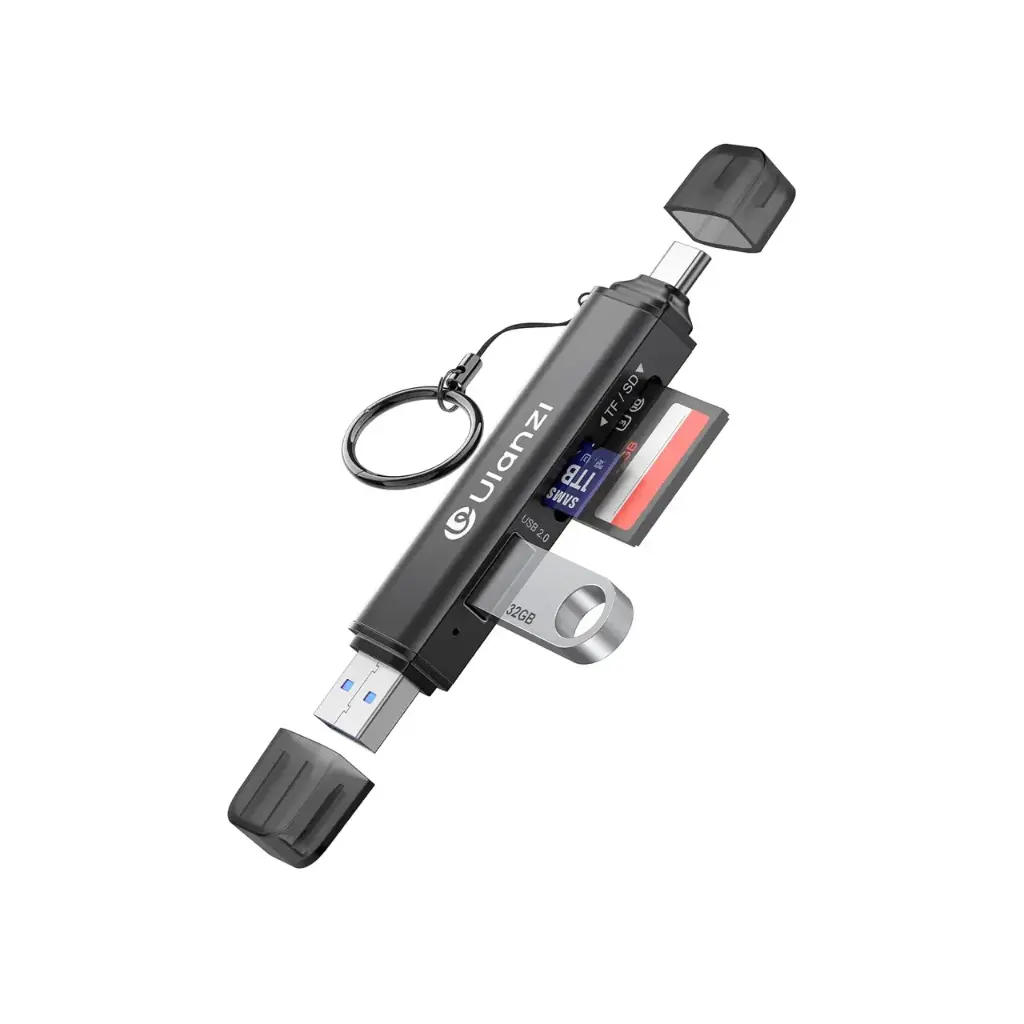 Lector de tarjetas Ulanzi CR1  SD/TF/USB CRI1 3 en 1, USB 3.1 de alta velocidad de 170 MB/s