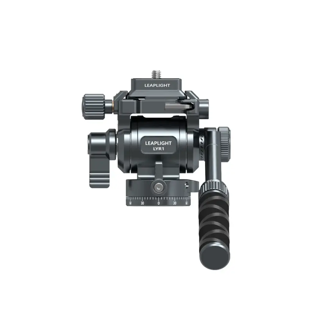 Cabezal Fluido LeapLight para cámaras con liberación rápida 3/8 con adaptador a 1/4"