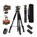 Trípode KF&Concept 1.9m S255A3 con cabezal 360 panorámico BH-36