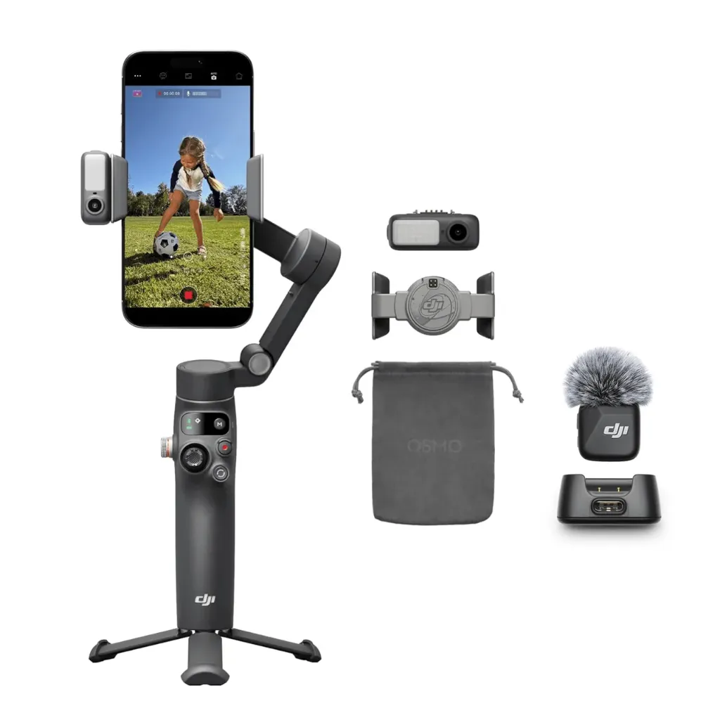 [CC017] Dji Osmo Mobile 8 + Módulo AI + Transmisor Dji Mic Mini (carbon black)