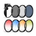 Kit de 7 filtros 67mm Neewer (ND, CPL, STAR, COLOR)