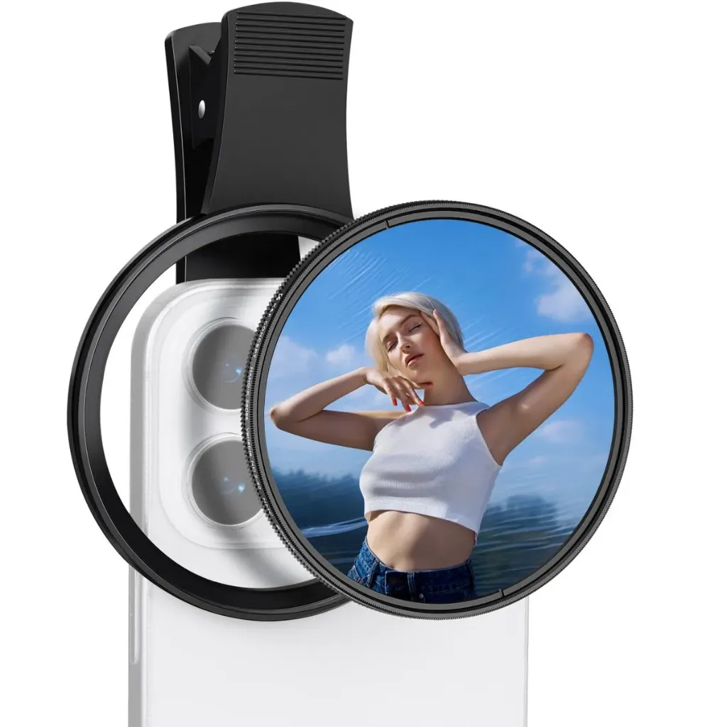 [FL003] Kit de filtro ND 2-32 67mm c/clip para celulares y estuche