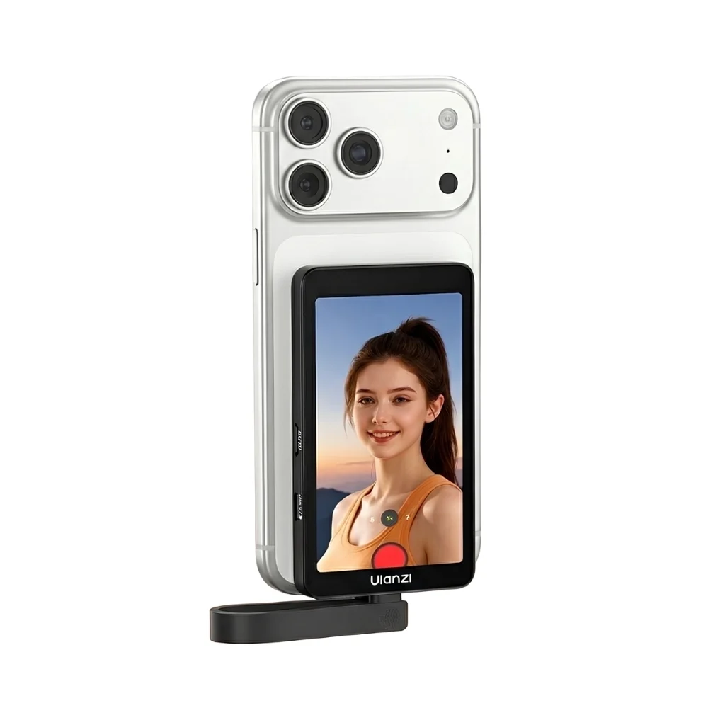 Monitor Selfie Magsafe Ulanzi VM1 4k60fps entrada de audio iPhone/Samsung/Pixel 8+
